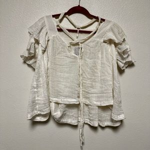 Free People Gauzy Top NWT